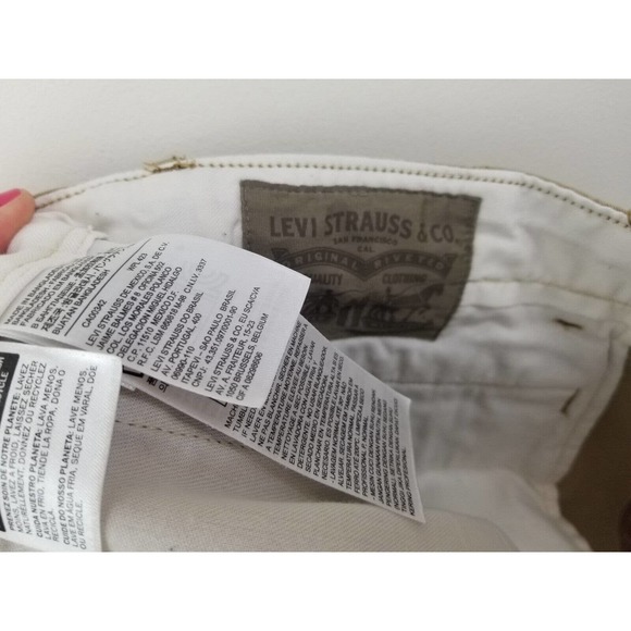 Levi's Shorts Men's Size 34 Tan Khaki Beige Brown denim cotton - Picture 6 of 6